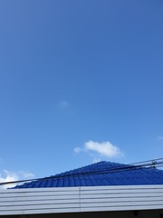 blue sky and clouds