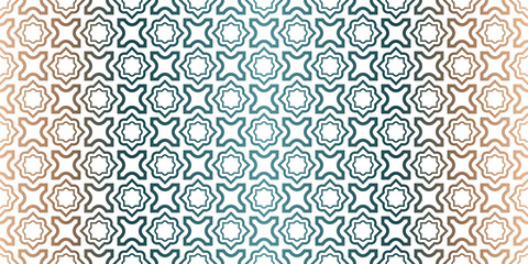 Modern Decorative Seamless Traditional Geometric Pattern. Vector Colored Illustration. Paper For Scrapbook. Brown green color