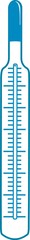 medical mercury thermometer for temperature measurement.vector image