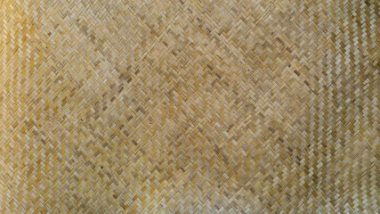 Woven Wooden Basketwork Handicraft Pattern for background and design.
