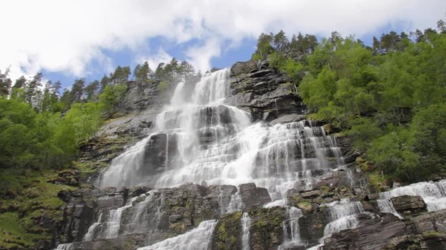 Epic Waterfall in Norway (Tvindefossen) - Unique Angle