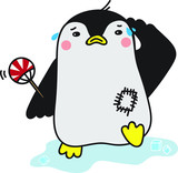 penguin feels hot