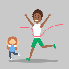 Family jogging. Healthy and active family lifestyle