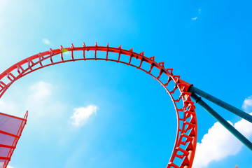 Amusement park Roller coaster rail