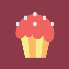 Color icon with kulich