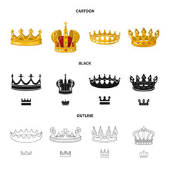Isolated object of medieval and nobility symbol. Collection of medieval and monarchy stock symbol for web.