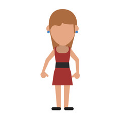 Woman faceless avatar