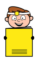 Cartoon Doctor Presenting a Book Vector