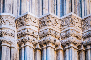 Colonnes de la basilique Sainte Marie de la Mer à Barcelone