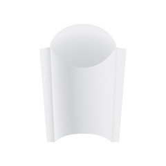 french fries paper box mockup