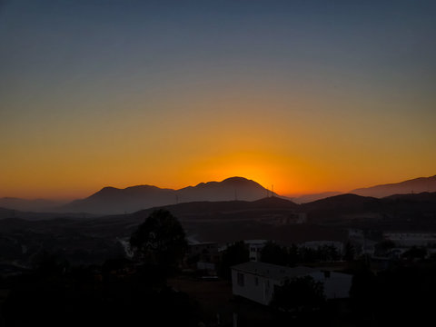 Sunset In Tecate Mexico