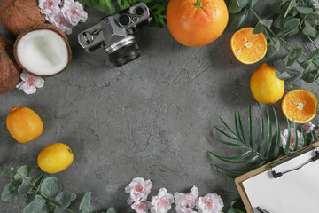 Citrus pattern background concept.