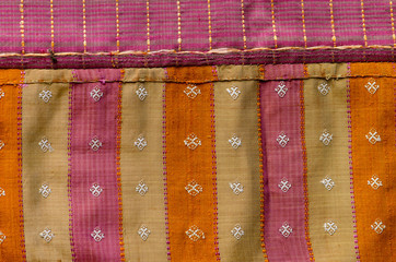 silk fabric texture ,Thailand styles.