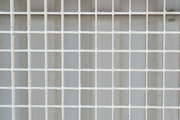 Abstract white metallic lattice