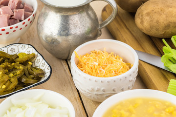 Homemade Fiesta ham soup.