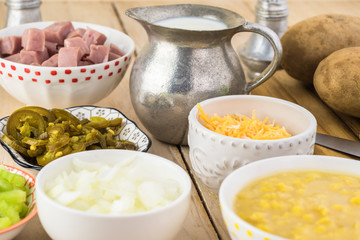 Homemade Fiesta ham soup.