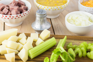 Homemade Fiesta ham soup.