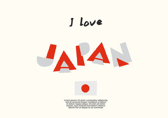 World Flag with fun geometrical alphabets : Vector Illustration 