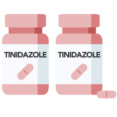 Tinidazole is a drug used against protozoan infections.