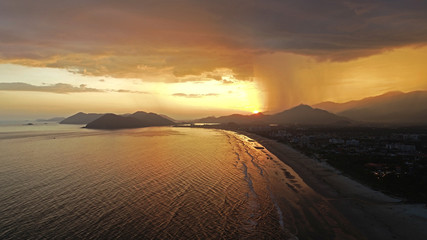 Sunset rain Brazil