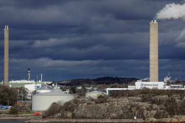 Gothenburg, Sweden The G&ouml;teborg Energi pr Gothenburg Enegi power plant in the harbor.