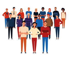 Young people cartoon