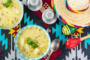 Homemade Fiesta ham soup.