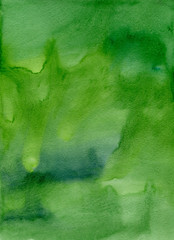 Handpainted green watercolor texture