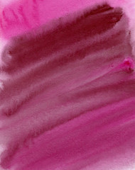 Handpainted bright pink watercolor texture