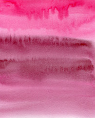 Handpainted bright pink watercolor texture