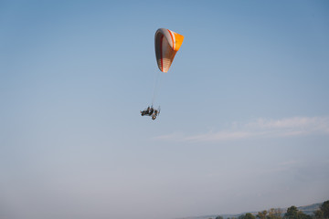 paragliding in the mountains