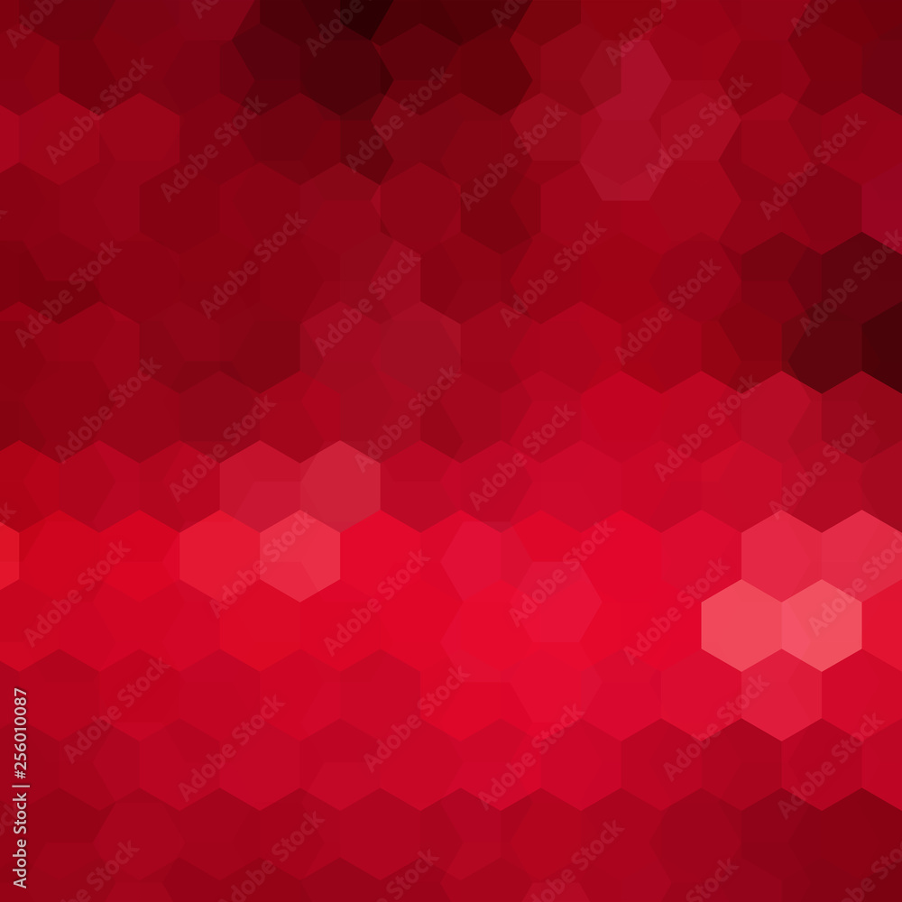 Poster abstract background consisting of red hexagons. geometric design for business presentations or web t