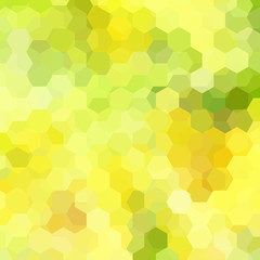 Fototapeta na wymiar Abstract hexagons vector background. Geometric vector illustration. Creative design template. Yellow, green colors.