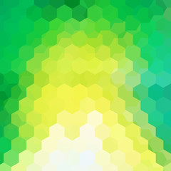 Fototapeta na wymiar Background of yellow, green, white geometric shapes. Mosaic pattern. Vector EPS 10. Vector illustration