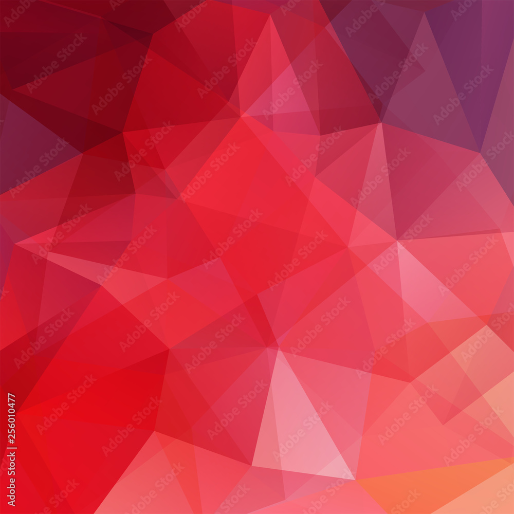 Poster abstract background consisting of red triangles. geometric design for business presentations or web 