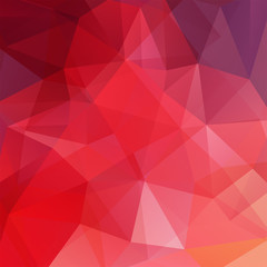 Fototapeta premium Abstract background consisting of red triangles. Geometric design for business presentations or web template banner flyer. Vector illustration