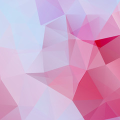 Geometric pattern, polygon triangles vector background in pink  tone. Illustration pattern