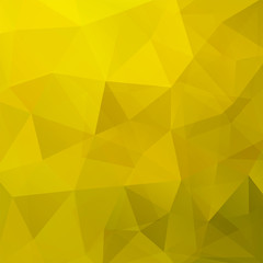 Fototapeta na wymiar Background made of yellow triangles. Square composition with geometric shapes. Eps 10