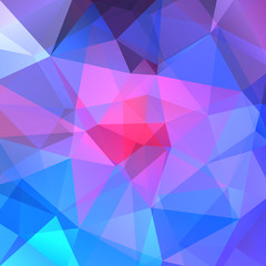 Abstract polygonal vector background. Geometric vector illustration. Creative design template. Pink, blue colors.