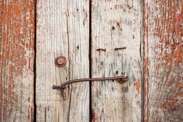 old weathered wooden door