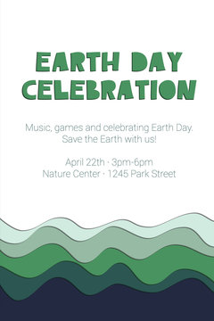 Earth Day Celebration - poster template