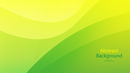 Fototapeta premium Green color and Yellow color background abstract art vector