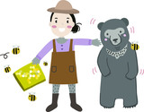 bee bear girl