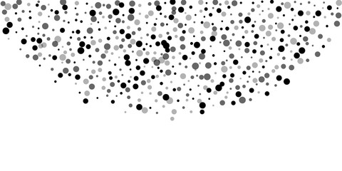 Scattered random black dots. Dark points dispersio