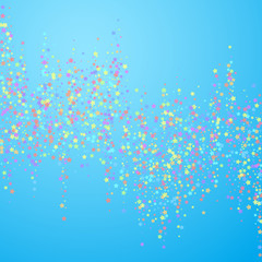Festive confetti. Celebration stars. Colorful star