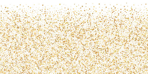 Gold stars luxury sparkling confetti. Scattered sm