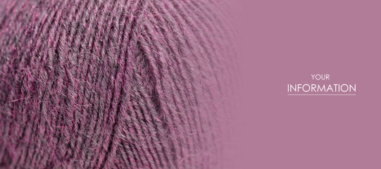 Purple wool thread macro texture material pattern blur background