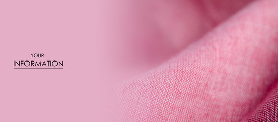 Pink fabric cloth material texture textile macro pattern blur background