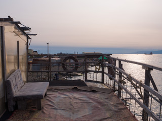 pier at sunset