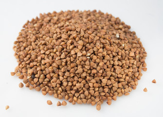 buckwheat isolated on white background